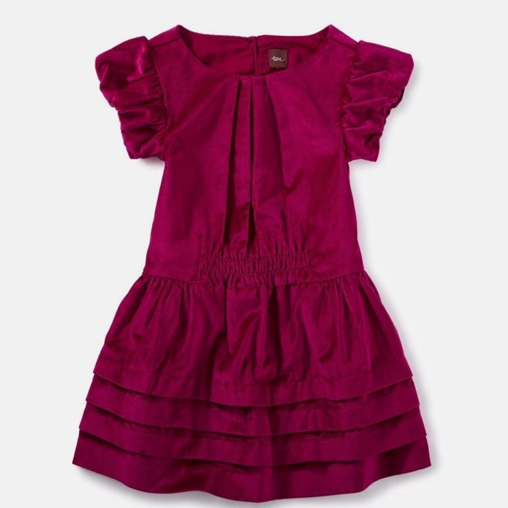 NWT Tea Collection Red Velvet Dress